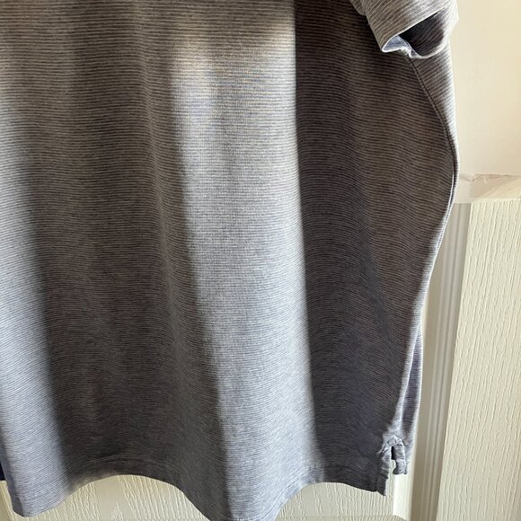 Vineyard Vines Performance Polo Shirt Mens XL Gray & White Striped Golf Shirt. - Picture 11 of 12